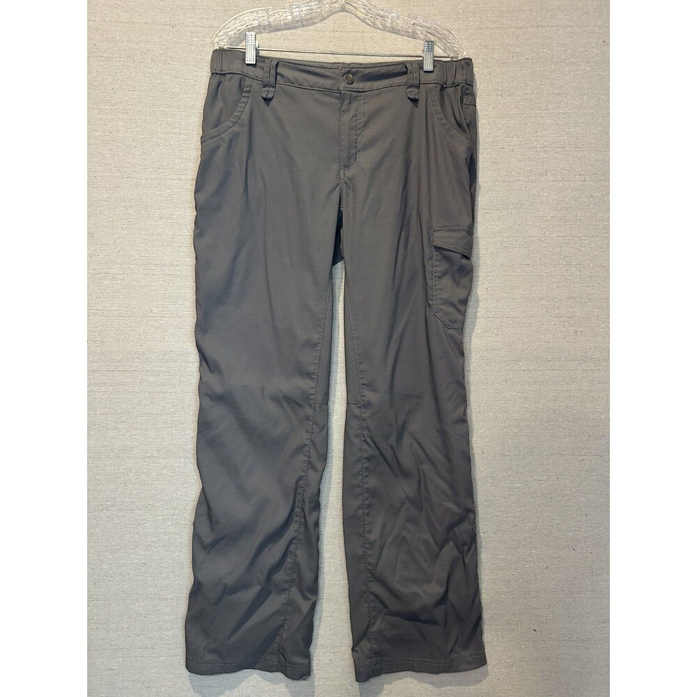 Duluth Trading Co Womens Dry on the Fly Cargo Pants Gray Size 14x33 Snap
